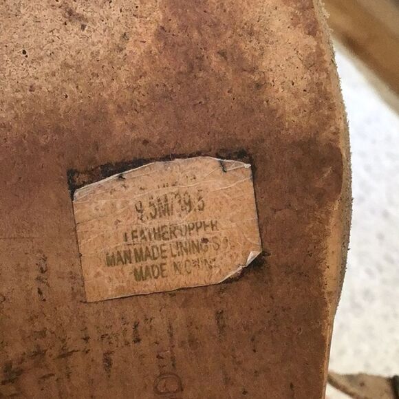 Lucky Brand RIGINA Taupe Perforated Stacked Wedge Heel Sandals - Picture 14 of 14